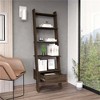 YONWAY Ladder Bookcase, One Drawer, Five Open Shelves, Modern Style Book Shelf for Books for Living Room, Home, Office - 2 of 4