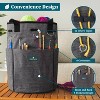 PAVILIA Knitting Bag Crochet Organizer, Yarn Storage Tote Accessories Supplies Project Case, Holder Grommets, Needles Hooks Essential - 3 of 4