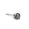 Pompeii3 1/4 Ct  Black Diamond Single Stud 14k White Gold - 2 of 4