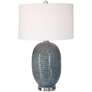 Uttermost Caralina 29 1/4" Mottled Blue-Green Glaze Ceramic Table Lamp - 1 of 1