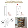 Rattan Shoe Cabinet with 3 Flip Drawers, 4-Tier Shoe Storage Cabinet for Entryway - 3 of 4