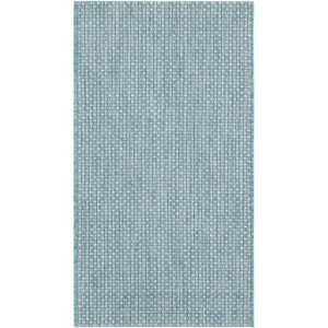Courtyard CY8521 UV & Stain Resistant Non-Shedding Power Loomed Indoor/Outdoor Rugs - Safavieh - 1 of 4