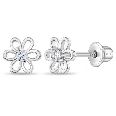2-Pairs Silver Locking Earring Backs Secure for Diamond Studs,  Hypoallergenic s