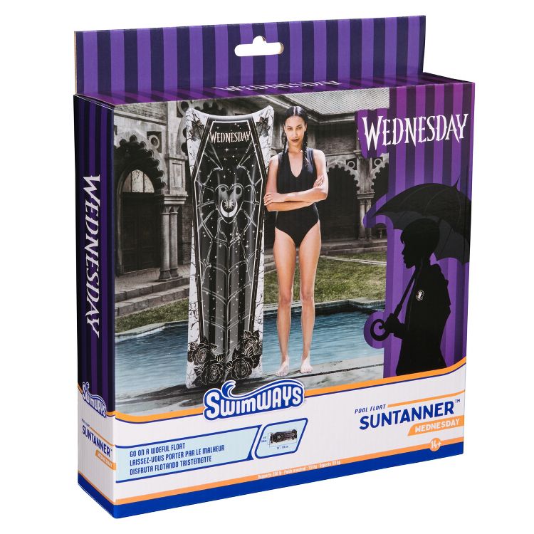 Swimways Wednesday Suntanner: PVC Pool Lounger for Ages 14+, 5 of 5
