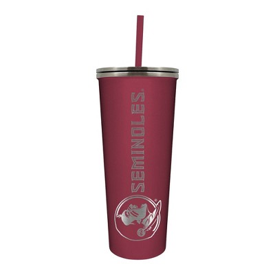 NCAA Florida State Seminoles 24oz Skinny Tumbler with Straw