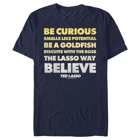 Men's Ted Lasso Be Curious Quote Stack T-Shirt - image 1 of 4