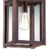 Franklin Iron Works Rockford Rustic Industrial Outdoor Ceiling Light Bronze 17 1/4" Clear Beveled Glass Damp Rated for Post Exterior Light Barn Deck - 3 of 4
