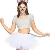 Joyfy Halloween Animal Mouse Ears and Tail, Kids Adult Mouse Costume Accessory Set for Cosplay Dress Up Party - 4 of 4