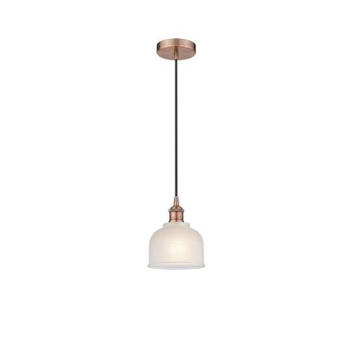Dayton - 1 Light Cord Hung Mini Pendant In Industrial Style-9.25 Inches Tall and 5.5 Inches Wide