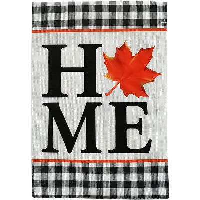 Fall Home Burlap Garden Flag 18" x 12.5" Briarwood Lane