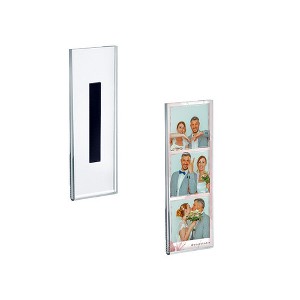 Azar Displays Clear Acrylic Magnet Back Sign Holder Frames, 2-Pack - 1 of 4