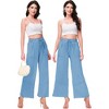 Anna-Kaci Women's High Waist Drawstring Long Pants Relaxed Loose Pants with Pockets - 4 of 4