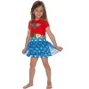 Intimo DC Comics Toddler Girls' Wonder Woman Gold Logo 3 Tiered Pajama Nightgown (3T) Multicoloured - 3 of 4