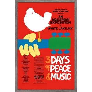 Trends International Woodstock - Original Framed Wall Poster Prints - 1 of 4