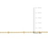 EVERLY JEWELRY | 10K Yellow Gold 1.7mm bead station cable chain Necklace, 16-inch - 2 of 4
