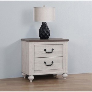 NicBex Nightstand with 2 Drawers,Modern Side Table with Storage Space and Wood Frame,Bedside Table for Bedroom,Living Room - 1 of 4