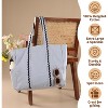 Folkulture The Carry-All Tote 100% Recycled Cotton - Ice Blue - 2 of 4