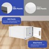 24 Pcs Shoe Storage Box Large Stackable All White Clear Sneakers Case Organizer - 4 of 4