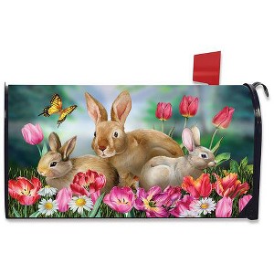 Bunny Family Spring Mailbox Cover  - Standard Size - Briarwood Lane - 1 of 2