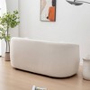 Kinwell 68'' Upholstered Loveseat Sofa: Compact, Mid-Century Design, 4 Accent Pillows, Wood Frame - 4 of 4