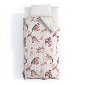 Deny Designs Melly Terpening Happy Crustacean Pattern Twin/Twin XL Comforter and Sham Set (2-3pc Set) - 1 of 4