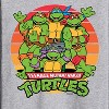 Men's - Teenage Mutant Ninja Turtles - Retro Sunset Circle Long Sleeve Graphic T-Shirt - 2 of 4