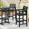 Tangkula Patio Bar Stools Set of 4 Tall Adirondack Chair w/ Backrest Armrests & Footrests - 4 of 4