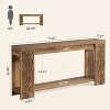 Tribesigns Farmhouse Wooden Console Table with Storage - 3 of 4