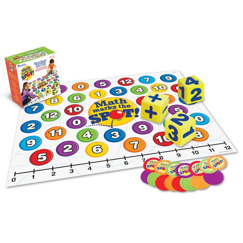 Learning Resources Math Marks The Spot Floor Game, Addition & Subtraction, Ages 5+, 1 of 6
