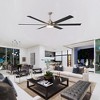 Parrot Uncle 72" Modern Chrome Industrial LED Ceiling Fan with Remote Great Room Ceiling Fans - 4 of 4