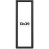 PosterPalooza | Panoramic Flat Black Picture Frame - UV Acrylic, Foam Board Backing, Hanging Hardware - 2 of 4