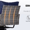 3-Piece Wicker Patio Seating Set with Swivel Chairs and Coffee Table, Outdoor Rattan Furniture for Porch, Balcony, Garden or Deck-The Pop Home - 4 of 4