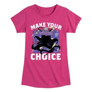 Girls' - Disney - Ursela Make Your Choice Fitted Short Sleeve Graphic T-Shirt - 1 of 4