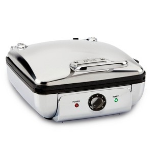 All-Clad Mechanical Belgian Waffle Maker with Removable Plates, 4 Slice - 1 of 4