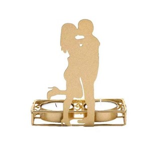 DH2206-03 Valentine Day Romantic Atmosphere Candle Holder Shooting Props Decorative Candlesticks(C) - 1 of 4