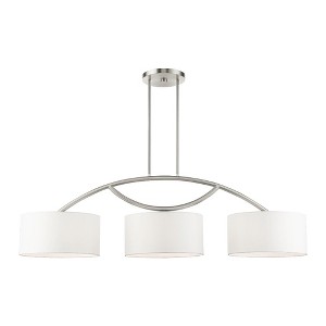 Livex Lighting Meridian 3 - Light Chandelier in  Brushed Nickel - 1 of 2