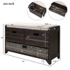 NicBex Modern 32" Storage Bench with 2 Drawers and Basket for Entryway and Living Room - 2 of 4