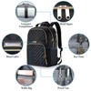 Travel Laptop Backpack, School Backpack for Teen Girls, 15 Inch Quilted Work Backpack Purse with USB Charging Port, Large Anti-theft Bookbag - 3 of 4