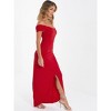 QUIZ Women's Scuba Crepe Bardot Maxi Dress - 2 of 3