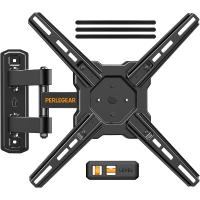 Full Motion TV Wall Mount for 26-50" TVs, Max VESA 300x300mm, Swivel, Tilt, Extension & Leveling Adjustment, Holds Up to 55 lbs