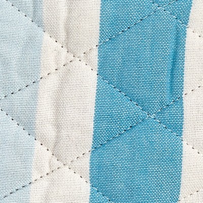Blue and White Striped Cotton Mini Oven Mitts Set