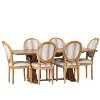 Christopher Knight Home Derring 7 Pieces French Country Upholstered Wood Expandable Dining Set - 2 of 4