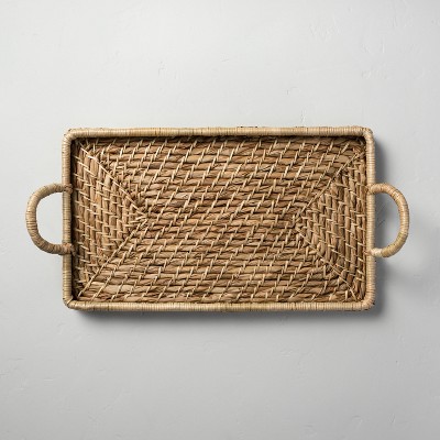 Woven Rectangular Serve Tray with Handles - Hearth & Hand™ with Magnolia