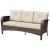 UPTIOT 3-person Patio Rattan Sofa With Wide Armrests - 2 of 4