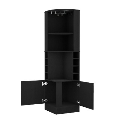 NicBex 71.1 Inch Kitchen Pantry Storage Cabinet with Open Shelves,2 Door Cabinets for Dining Room,Bathroom,Kitchen