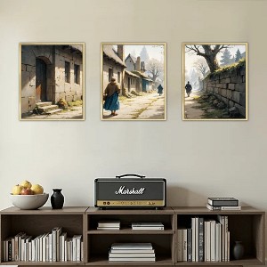 Floral Canvas Wall Art with Strong Artistic and Visual Aesthetics,3 - Pieces - 1 of 4