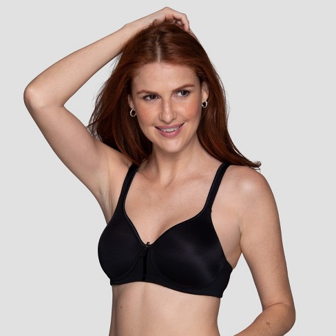 Vanity Fair Womens Body Caress Full Coverage Wireless Bra 72335 - MIDNIGHT  BLACK - 36B