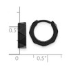 Chisel Stainless Steel Brushed Black IP-plated Studded 4.5mm Hoop Earrings - 4 of 4