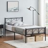 14 Inch Bed Frame with Headboard and Footboard_Black/White/Pink - 2 of 4