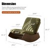 Glider Rocking Chair with Retro Corduroy Upholstery and Solid Wood Frame,Accent Chair for Living Room,Bedroom,Nursery-Baofuwish - 4 of 4